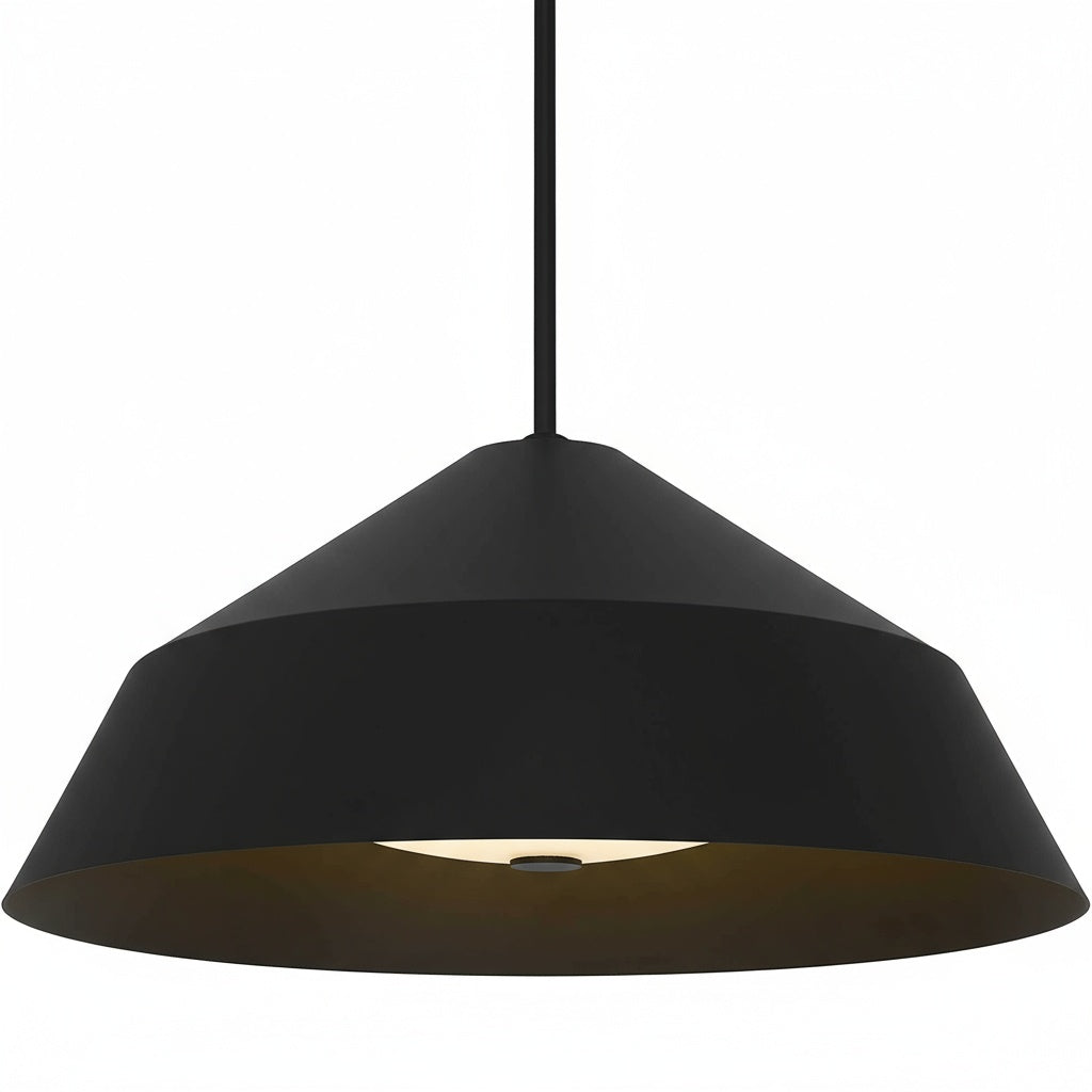 22 inch Diameter Integrated LED Black Pendant