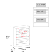 Load image into Gallery viewer, Inola Two-Door Shoe Rack Cabinet With Adjustable Shelves, Modern Storage Organizer