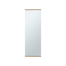 Load image into Gallery viewer, Leto Wall Mounted Shoe Rack With Mirror, Single Door, Capacity For Ten Shoes Natural Oak
