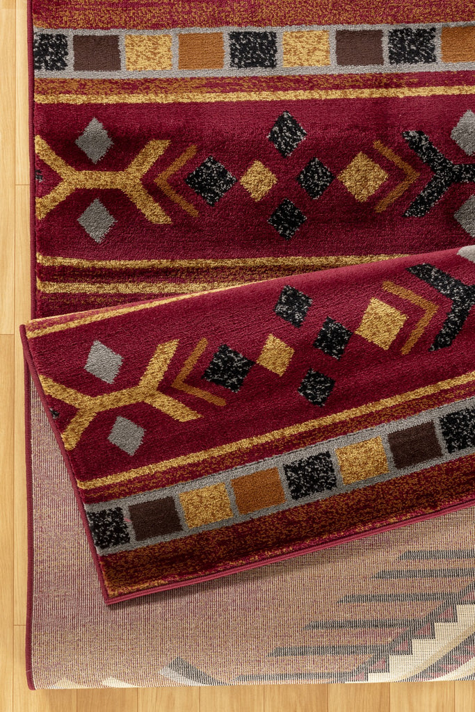 Tribes GC_YLS4002 Red 2 ft. x 3 ft. Southwest Area Rug