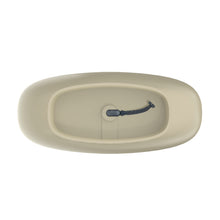 Load image into Gallery viewer, 66.9 inch freestanding solid surface soaking bathtub for bathroom