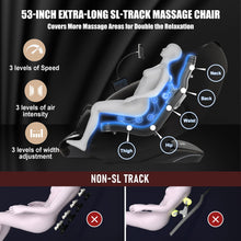 Load image into Gallery viewer, 3XRELAX BV-2 Full Body Shiatsu Massage Chair, 4D Rollers, Zero Gravity, Thai Massage, Heat, S&amp;L Track, Voice Control, Bluetooth Joystick, 160 lbs, 64" x 30.3" x 43.5