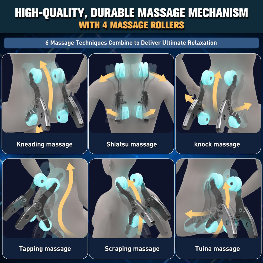 3XRELAX BV-2 Full Body Shiatsu Massage Chair, 4D Rollers, Zero Gravity, Thai Massage, Heat, S&L Track, Voice Control, Bluetooth Joystick, 160 lbs, 64" x 30.3" x 43.5
