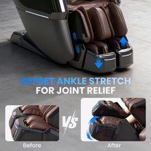 Load image into Gallery viewer, 3XRELAX BV-3 Advanced 4D Shiatsu Massage Chair, Zero Gravity, Thai Massage, Heat, S&amp;L Track, 24 Auto Programs, Split Leg Design, 350 lbs Capacity, 220 lbs, 63" x 25" x 45