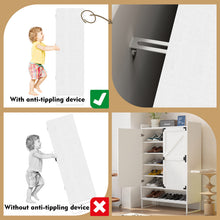 Load image into Gallery viewer, Shoe Cabinet with Doors, 6-Tier Shoe Storage Cabinet with Adjustable Shelves, Wooden Shoes Rack Shoe Storage Organizer for Entryway, Hallway, Closet, Living Room