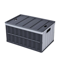Load image into Gallery viewer, Plastic Collapsible Storage Bins with Lids, 65L 3 Packs, Stackable Folding Storage Crates with Handles, Holds 84 lbs Per Bin, Heavy Duty Containers, Space-Saving Baskets, for Home Organizing