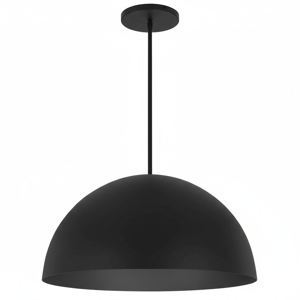 24 inch Diameter Integrated LED Black Pendant