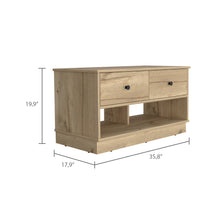 Load image into Gallery viewer, Tulip Storage Bench, Two Drawers, Two Shelves