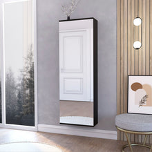 Load image into Gallery viewer, Connecticut Wall Mounted Shoe Rack, Mirror, Five Shelves, Ten Shoes Capacity