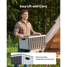 Load image into Gallery viewer, Plastic Collapsible Storage Bins with Lids, 65L 3 Packs, Stackable Folding Storage Crates with Handles, Holds 84 lbs Per Bin, Heavy Duty Containers, Space-Saving Baskets, for Home Organizing