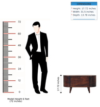 Load image into Gallery viewer, Solid Wood Light Rounded Lid-up Blanket Box, Walnut, Dark Brown