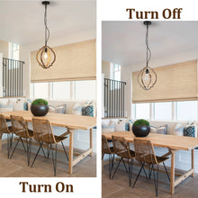 Load image into Gallery viewer, Farmhouse Chandelier, Retro Country Dining Room Lamp, Solid Wood Chandelier for Living room, Foyer and Dining room, Bulb Not Included
