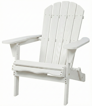 Load image into Gallery viewer, Wood Lounge Patio Chair for Garden Outdoor Wooden Folding Embossed Adirondack Chair Solid Wood Lounge Patio Chair with Wood Grain