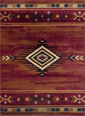 Tribes GC_YLS4002 Red 2 ft. x 3 ft. Southwest Area Rug