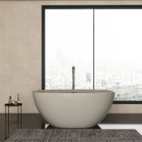 55 inch freestanding solid surface soaking bathtub for bathroom