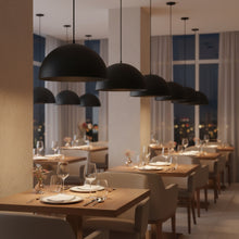 Load image into Gallery viewer, 24 inch Diameter Integrated LED Black Pendant