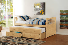 Load image into Gallery viewer, Natural Pine Finish 2pcs Storage Boxes with Caster Wheels Transitional Bedroom Furniture Under-Bed Toy Boxes