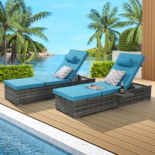 Load image into Gallery viewer, OUTDOOR  SOFA  PE RATTAN FURNITURE  DECK CHAIR GRAY RATTAN