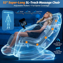 Load image into Gallery viewer, 3XRELAX BV-1 Full Body Shiatsu Massage Chair, 4D Rollers, Zero Gravity, Thai Massage, Heat, S&amp;L Track, Voice Control, Bluetooth Joystick, 180 lbs, 64" x 29.5" x 44