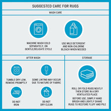 Load image into Gallery viewer, 100% Cotton Tufted 3000 GSM Reversible Bath Rug Blue 24x72"