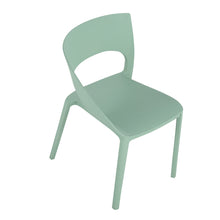 Load image into Gallery viewer, Summer - Haze Green Polypropylene Single-Side Chair - One-Piece Design for Indoor &amp; Outdoor Use,suitable for living rooms, dining rooms, gardens, terraces and other scenarios  (Set of 4)