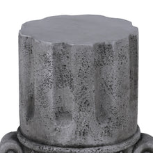 Load image into Gallery viewer, Cement Outdoor End Tables for Patio, GardenAccent Table, Modern Small Round Side Tablefor Outside, Tree Stump Garden Stool DrumTable indoor and Outdoor