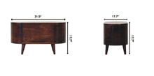 Load image into Gallery viewer, Solid Wood Light Rounded Lid-up Blanket Box, Walnut, Dark Brown