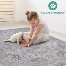 Load image into Gallery viewer, LOOM &amp; LUXE Collection 5X7 Ivory/Beige/Oriental Non-Shedding Living Room Bedroom Dining Home Office Stylish and Stain Resistant Area Rug