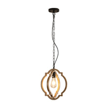 Load image into Gallery viewer, Farmhouse Chandelier, Retro Country Dining Room Lamp, Solid Wood Chandelier for Living room, Foyer and Dining room, Bulb Not Included