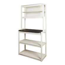 Load image into Gallery viewer, 31.5" White and Black color 5-Tier Bakers Rack for Kitchen with Storage, Coffee Bar, Kitchen Shelves,  Microwave Stand