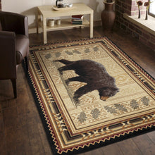Load image into Gallery viewer, Nature's Nest GC_CBL3010 Black 2 ft. x 3 ft. Lodge Area Rug