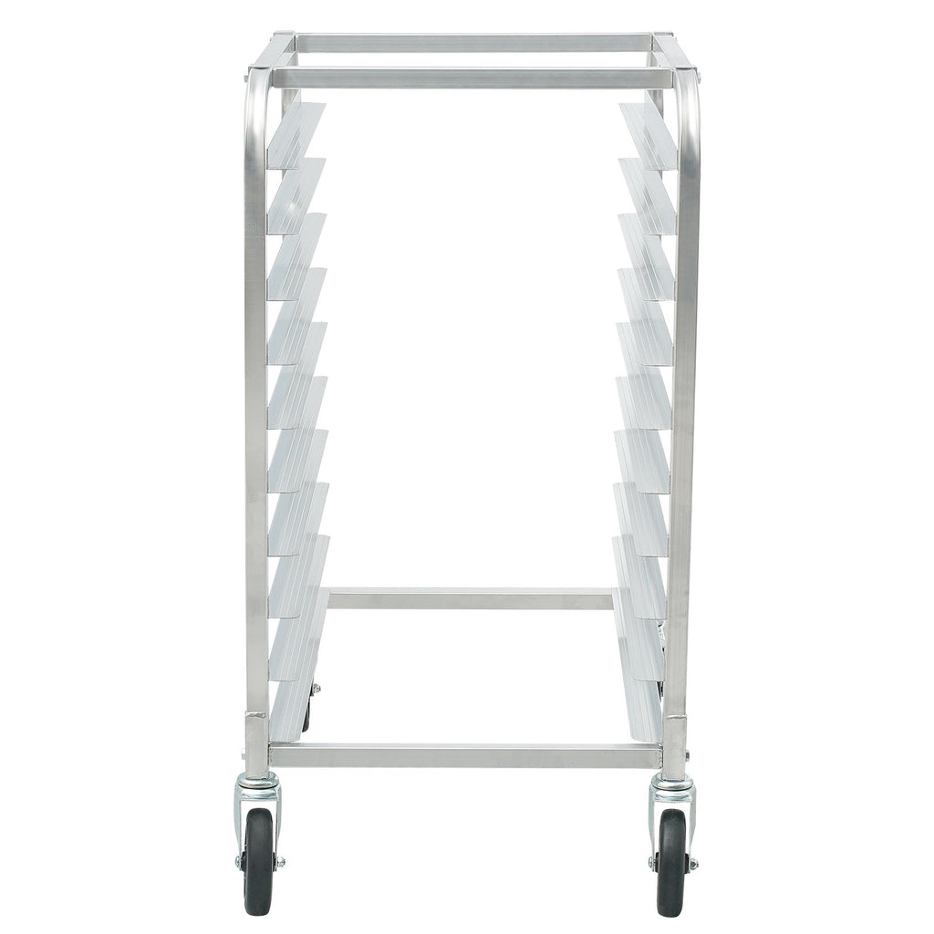 Bun Pan Rack, 10-Tier Commercial Bakery Racks with Brake Wheels, Aluminum Racking Trolley Storage for Half & Full Sheet, Speed Rack For Kitchen Home, Bread Baking Equipment, 26"L x 20.3"W x 39"H