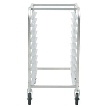 Load image into Gallery viewer, Bun Pan Rack, 10-Tier Commercial Bakery Racks with Brake Wheels, Aluminum Racking Trolley Storage for Half &amp; Full Sheet, Speed Rack For Kitchen Home, Bread Baking Equipment, 26"L x 20.3"W x 39"H