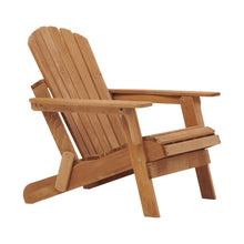 Load image into Gallery viewer, Oversize Wooden Outdoor Folding Adirondack Chair with Pre-Assembled BackRest &amp; SeatBoard, Wood Patio Chair for Garden Backyard Porch Pool Deck Firepit