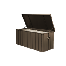 Load image into Gallery viewer, 160 Gallon Outdoor Storage Deck Box Waterproof, Large Patio Storage Bin for Outside Cushions, Throw Pillows, Garden Tools, Lockable (Dark Brown)