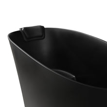 Load image into Gallery viewer, 51" Solid Surface Oval Freestanding Black Bathtub with Overflow and Drain Assembly, with Integral Seat and headrest, LTL