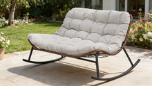 Load image into Gallery viewer, Double Wide Rocking Papasan Chair