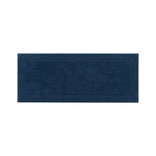 Load image into Gallery viewer, 1 PCS 24x72" 100% Cotton Tufted 3000 GSM Reversible Bath Rug Navy