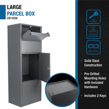 Load image into Gallery viewer, Large Single Compartment Locking Parcel Drop Box