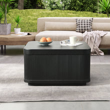 Load image into Gallery viewer, 35.43" Modern Outdoor and Indoor Waterproof Coffee Table, Durable MgO Cement Design, Suitable for Terraces, Gardens, Backyards and Living Rooms ( White)