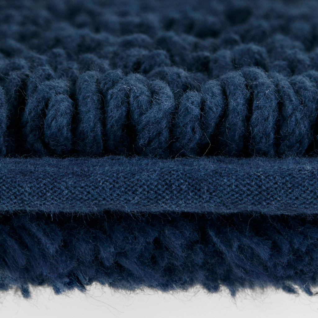 1 PCS 24x72" 100% Cotton Tufted 3000 GSM Reversible Bath Rug Navy