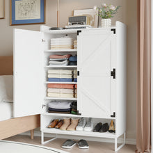 Load image into Gallery viewer, Shoe Cabinet with Doors, 6-Tier Shoe Storage Cabinet with Adjustable Shelves, Wooden Shoes Rack Shoe Storage Organizer for Entryway, Hallway, Closet, Living Room
