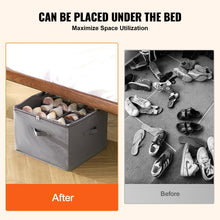 Load image into Gallery viewer, Under Bed Shoe Storage Organizer, 1 Pack, 16 Compartments, Underbed Shoe Box Storage Containers Adjustable Dividers, Sandal Organizer Storage with Clear Window, Breathable, Reinforced Handles