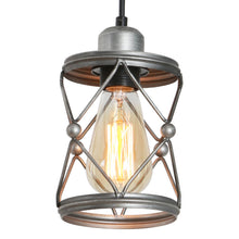 Load image into Gallery viewer, Farmhouse Vintage Pendant Light Black Fixture Pendant Lights with Spring Frame Adjustable Metal Hanging Lamp for Kitchen Island Dining Room Bedroom Living Room Barn Entryy, E26