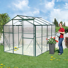 Load image into Gallery viewer, Polycarbonate Greenhouse,6'x 8' Heavy Duty Walk-in Plant Garden Greenhouse for Backyard/Outdoor
