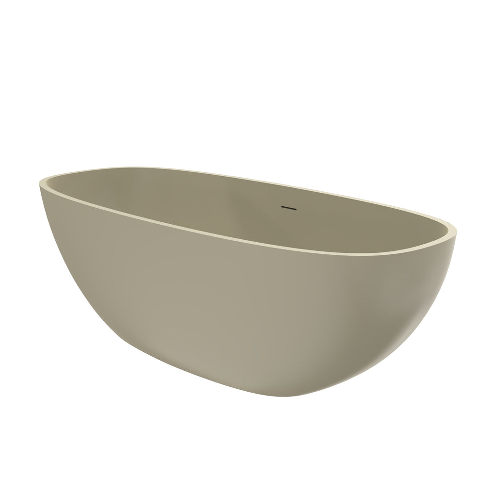 66.9 inch freestanding solid surface soaking bathtub for bathroom