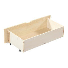 Load image into Gallery viewer, Natural Pine Finish 2pcs Storage Boxes with Caster Wheels Transitional Bedroom Furniture Under-Bed Toy Boxes