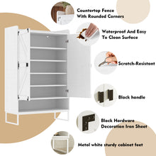 Load image into Gallery viewer, Shoe Cabinet with Doors, 6-Tier Shoe Storage Cabinet with Adjustable Shelves, Wooden Shoes Rack Shoe Storage Organizer for Entryway, Hallway, Closet, Living Room