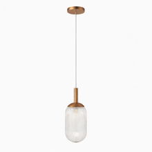 Load image into Gallery viewer, Modern Style Pendant Lamp - Bronze and Clear 110-120V Bedside Lamp Bedroom/Living Room Ceiling Light