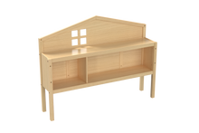 Load image into Gallery viewer, Headboard Storage Cabinet for Full-size Montessori Floor Bed Natural,Freely collocation